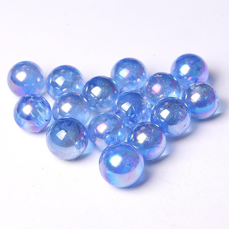 0.5-0.7'' High Quality Dark Blue Aura Crystal Spheres Crystal Balls for Healing Best Crystal Wholesalers