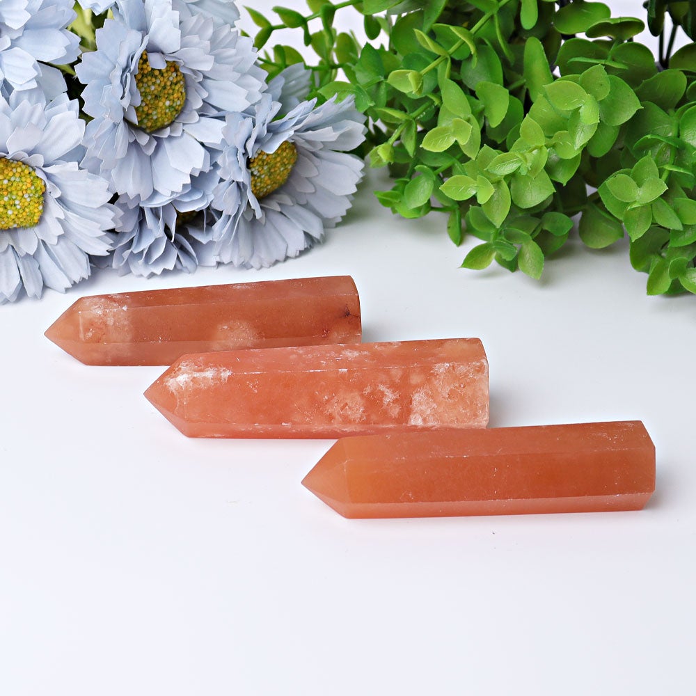 3"-4" Honey Calcite CrystalTowers Points Bulk Best Crystal Wholesalers