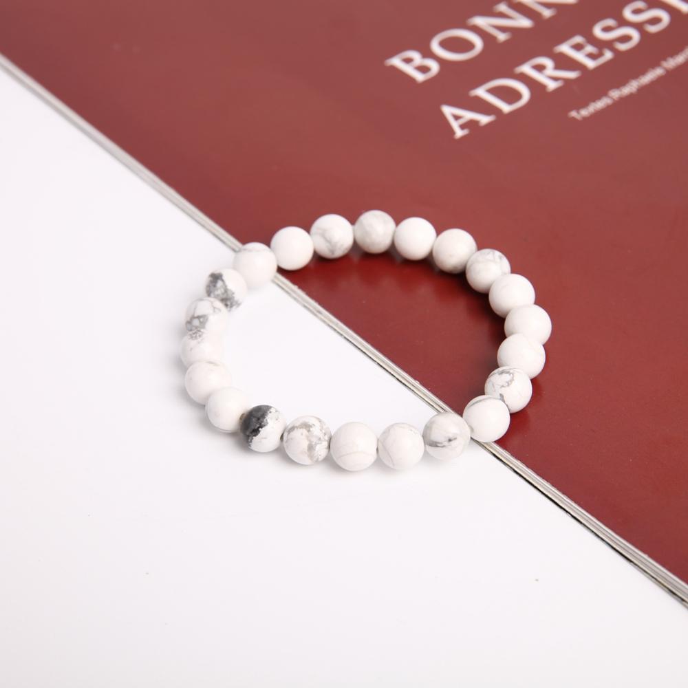 8mm Howlite Crystal Bracelet Best Crystal Wholesalers