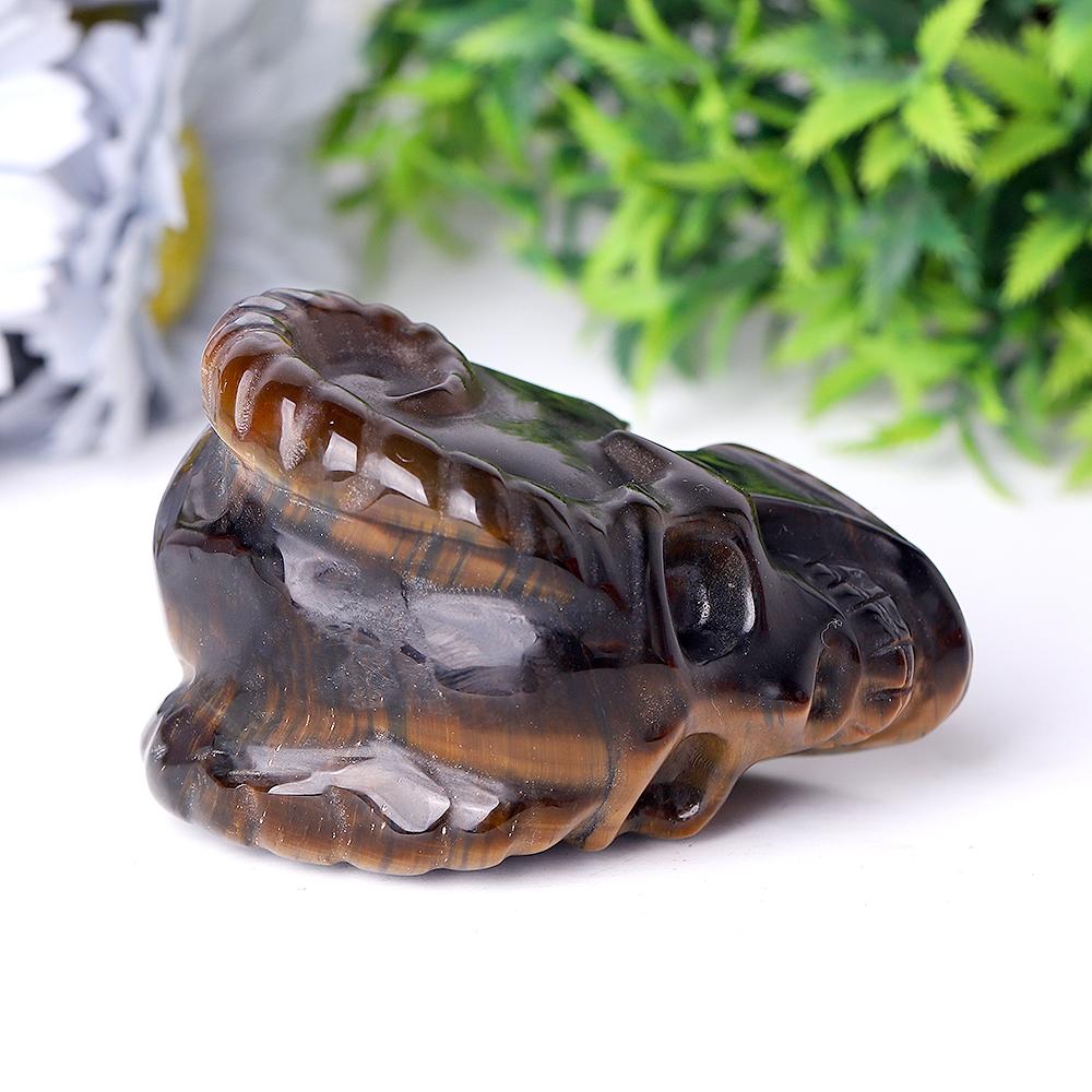 Tiger Eye Crystal Skull Carvings Best Crystal Wholesalers