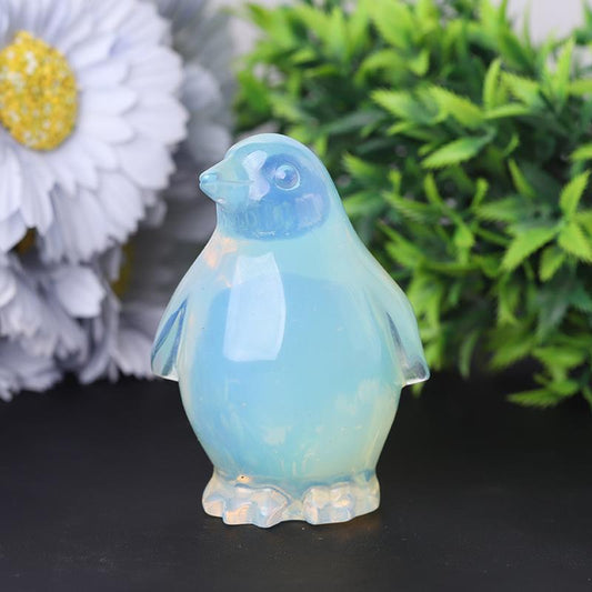 3" Opalite Penguin Crystal Carving Animal Bulk Best Crystal Wholesalers