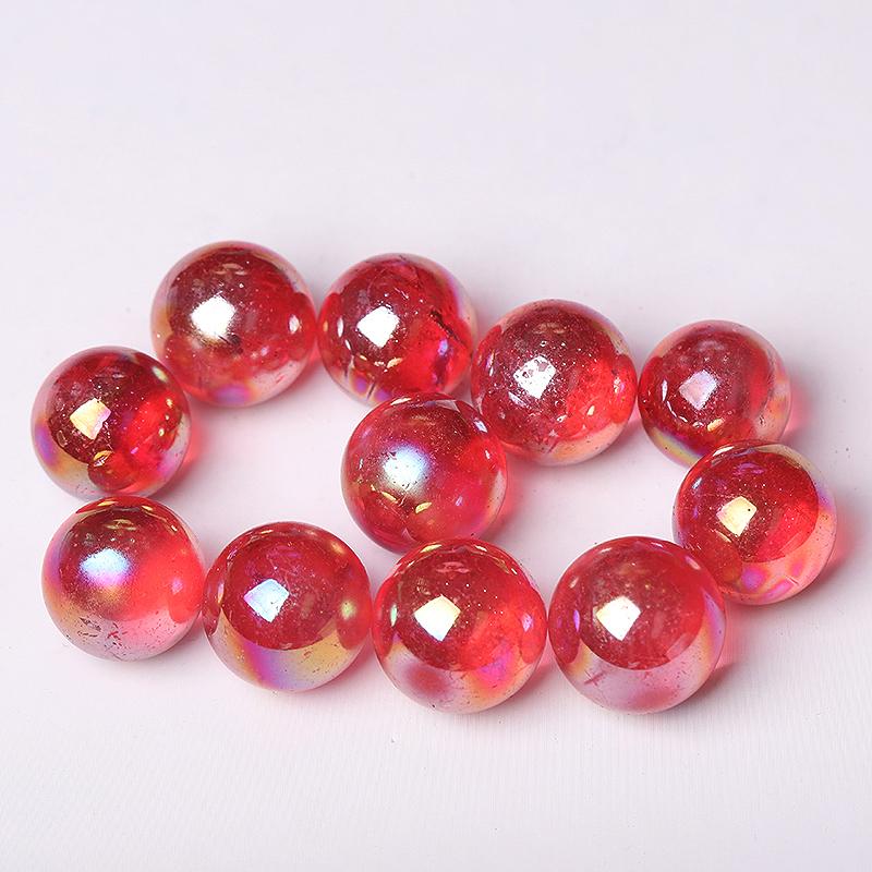 0.25kg Aura Red Crystal Spheres Best Crystal Wholesalers