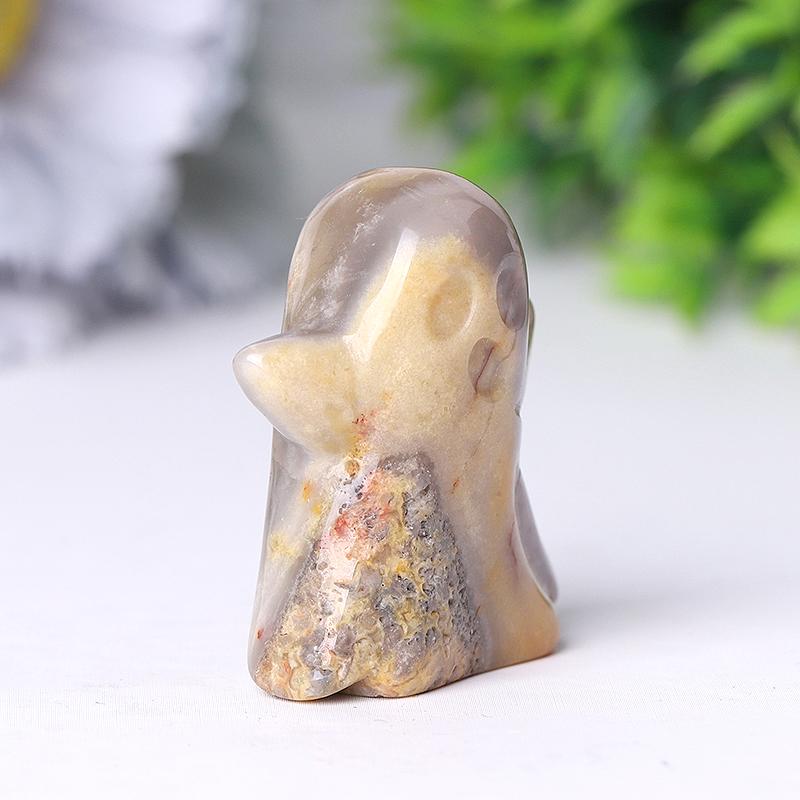 2" Crazy Agate Ghost Crystal Carving for Halloween Best Crystal Wholesalers