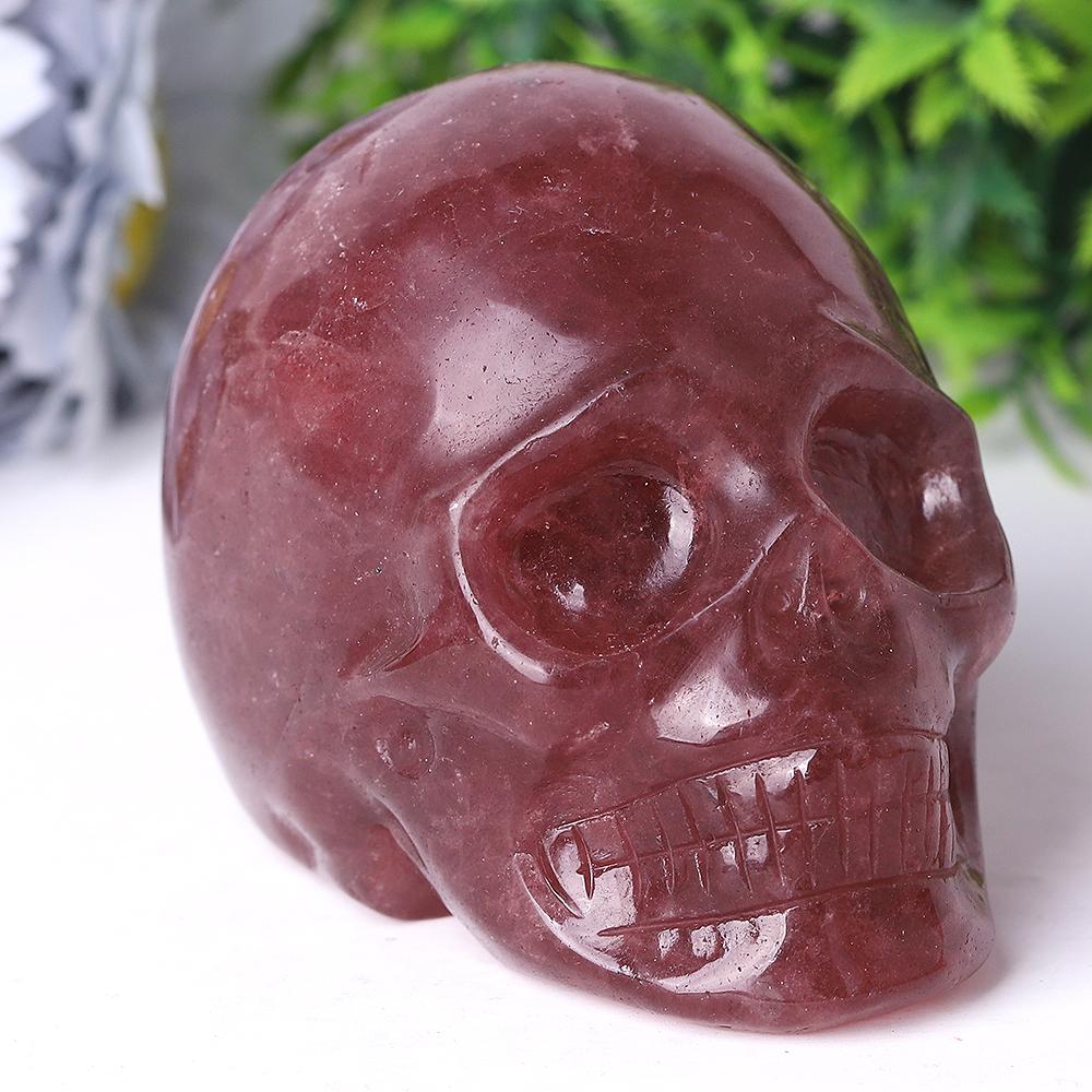 Strawberry Quartz Crystal Skull Carvings Best Crystal Wholesalers