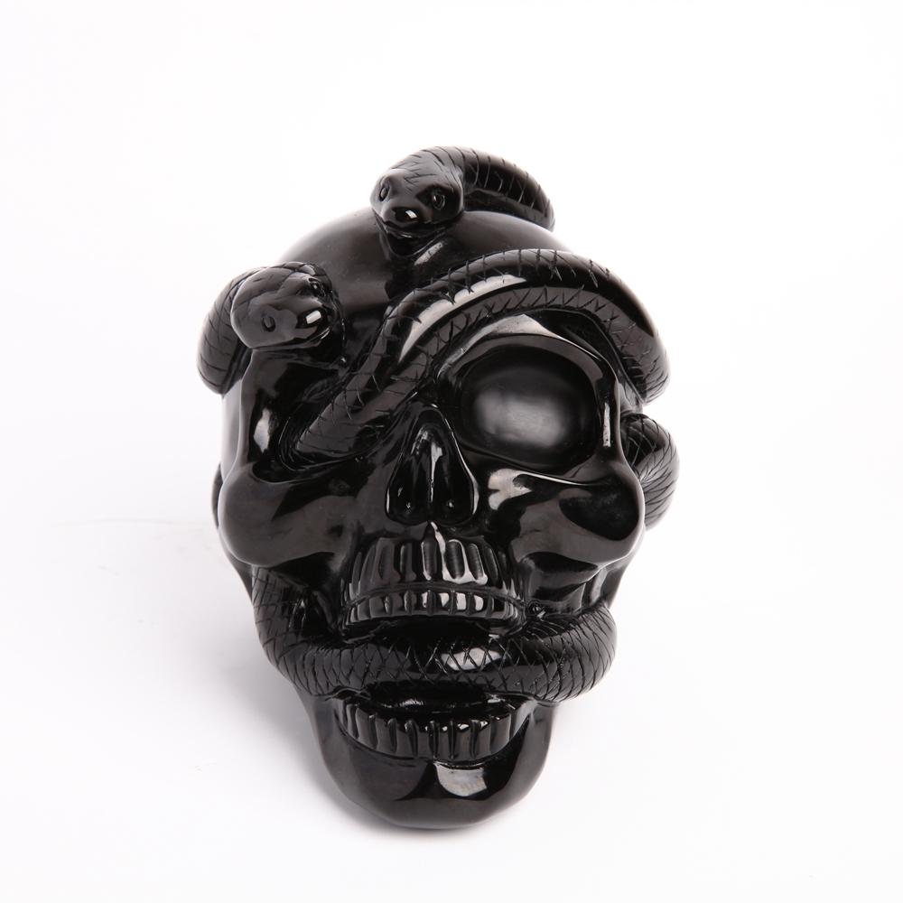 Black Obsidian Crystal Carvings Skull Best Crystal Wholesalers