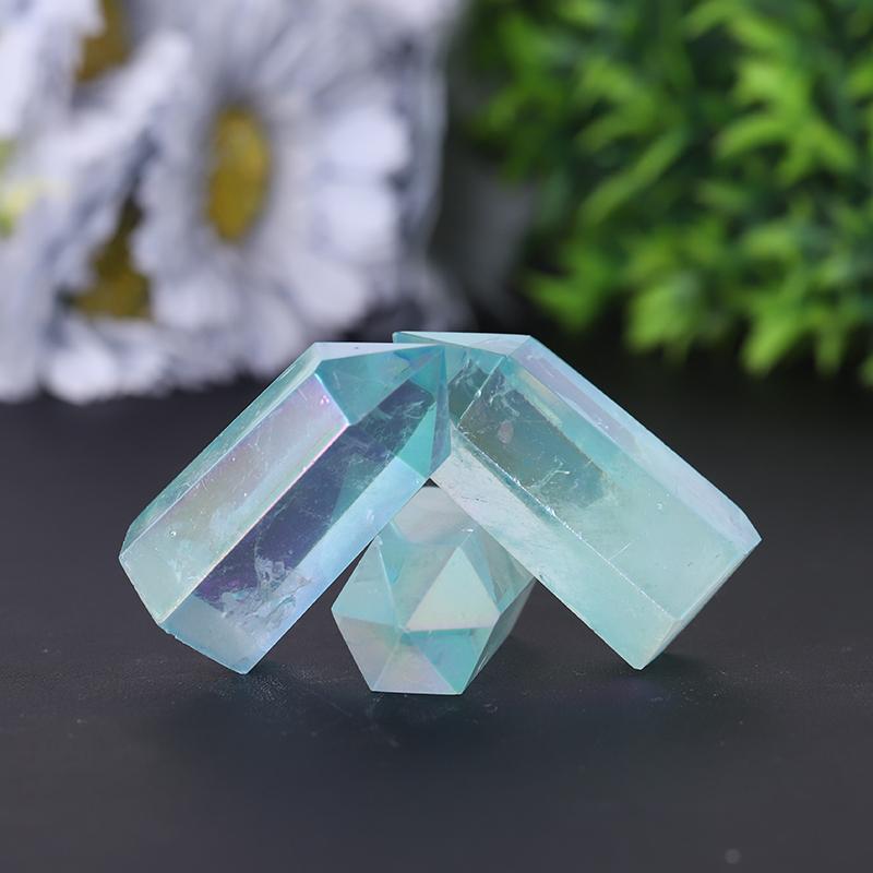 Natural Blue Angel Aura Clear Quartz Towers Points Bulk Crystals Best Crystal Wholesalers