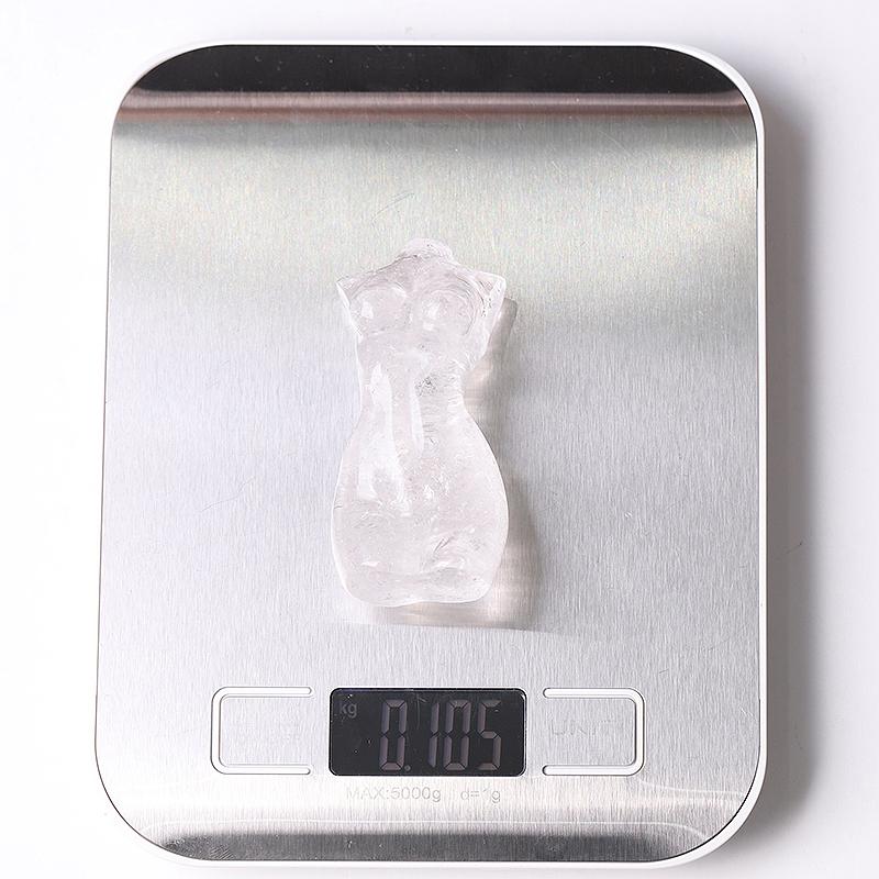 3" Clear Quartz Woman Man Model Body Crystal Carvings Best Crystal Wholesalers