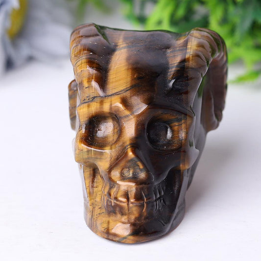 Tiger Eye Crystal Skull Carvings Best Crystal Wholesalers