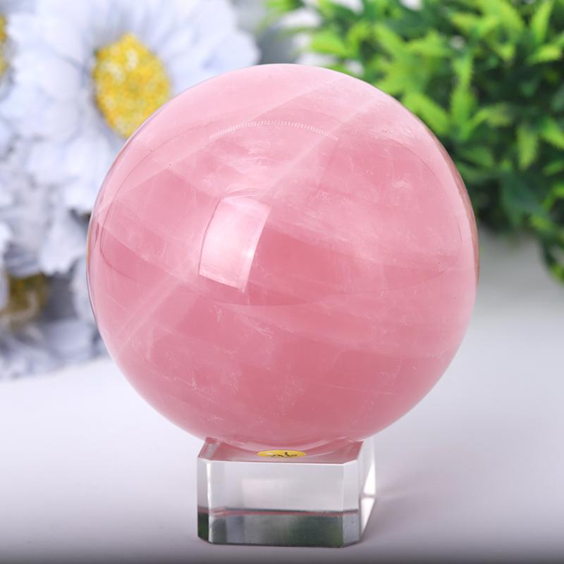 2.0"-4.5" Rose Quartz Sphere Best Crystal Wholesalers