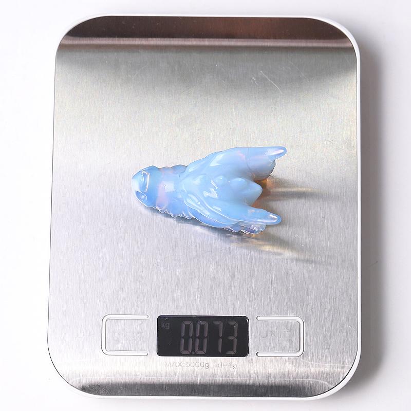 2.7" Blue Opalite Dragon Head Crystal Carvings Best Crystal Wholesalers