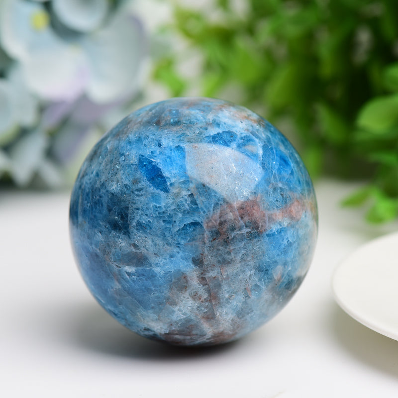 2.0"-3.0" Ble Apatite Crystal Sphere Bulk Crystal wholesale suppliers