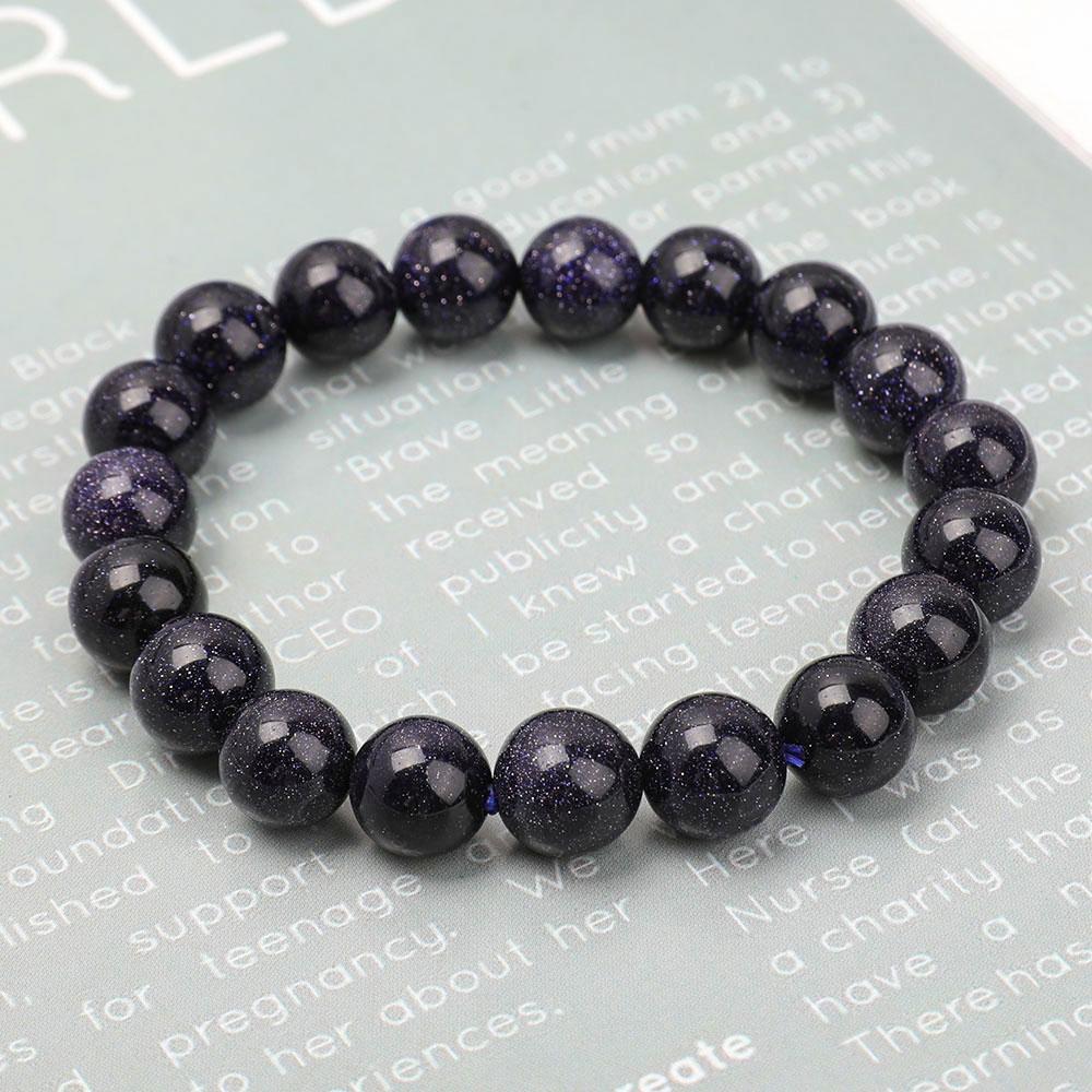 12mm Blue Sandstone Bracelet Best Crystal Wholesalers