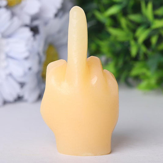 3" Yellow Jade Hand Crystal Carvings Model Bulk Best Crystal Wholesalers