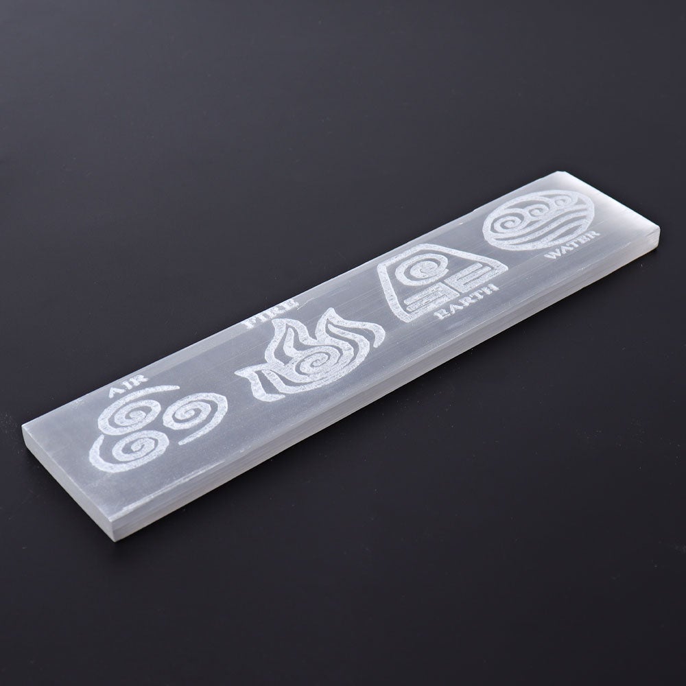 7.7" Selenite Stick with Printing Best Crystal Wholesalers