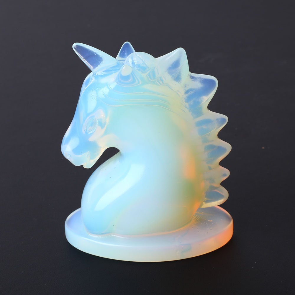 3.5" Unique Opalite Crystal Carving Unicorn