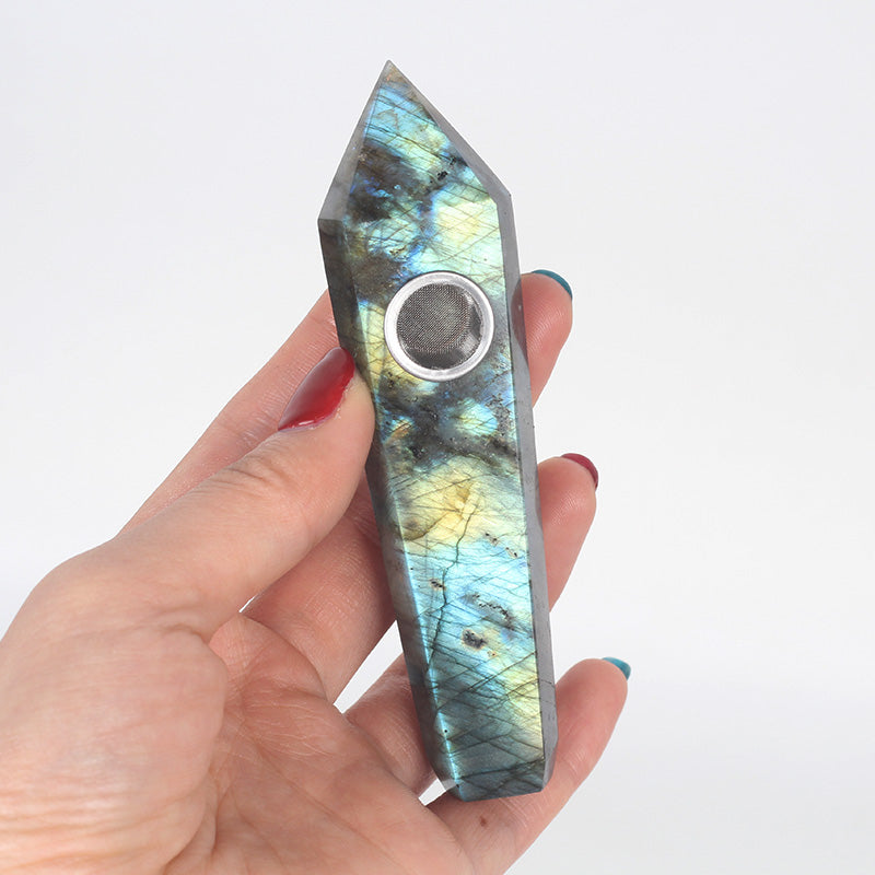 Labradorite Smoking Pipe wholesale support mixed customization