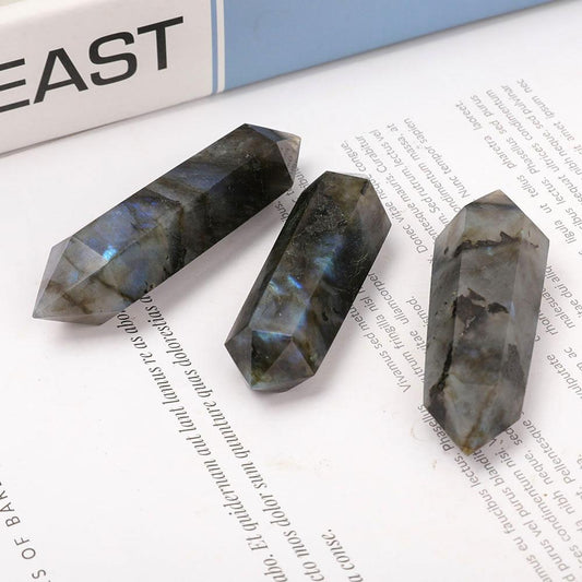 Set of 3 Labradorite Double Terminated Towers Points Bulk Best Crystal Wholesalers