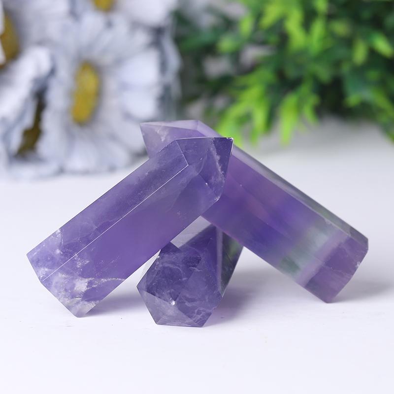 Natural Healing Stone Purple FluoriteTowers Points Bulk Best Crystal Wholesalers