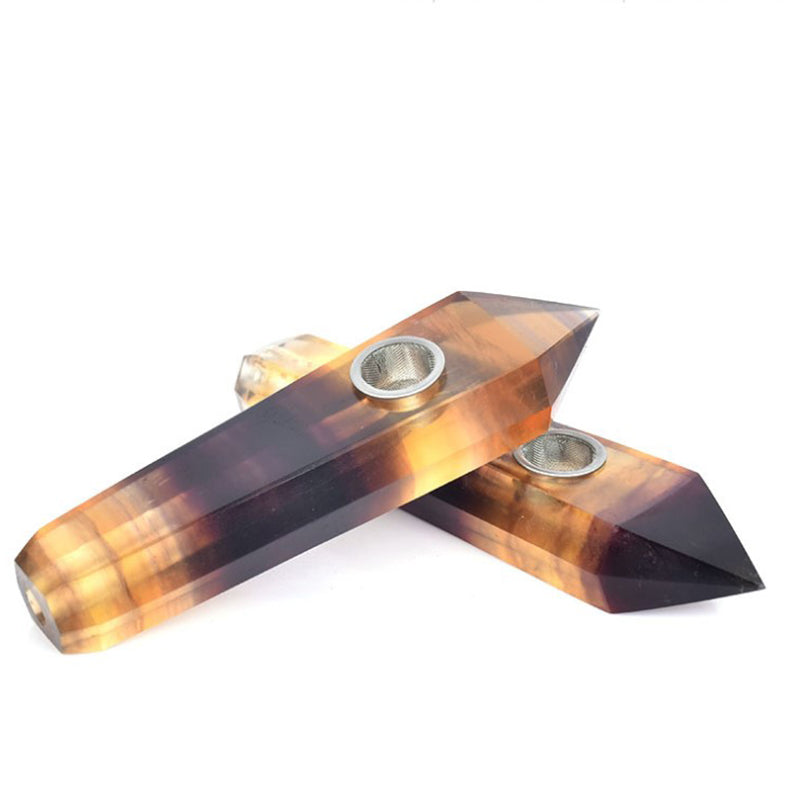 Yellow fluorite Smoking Pipe wholesale support mixed customization