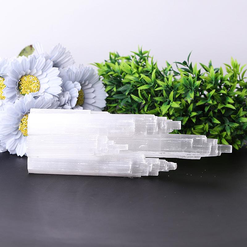 7.5" Selenite Skyscraper Towers Points Bulk Best Crystal Wholesalers