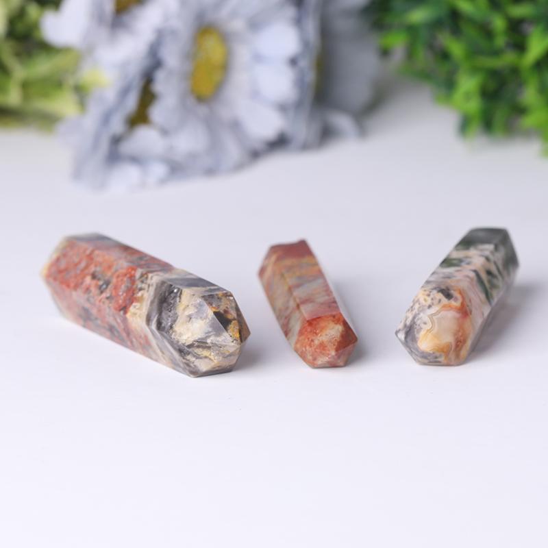 Natural Wand Gemstone Crazy Agate Towers Points Bulk Best Crystal Wholesalers