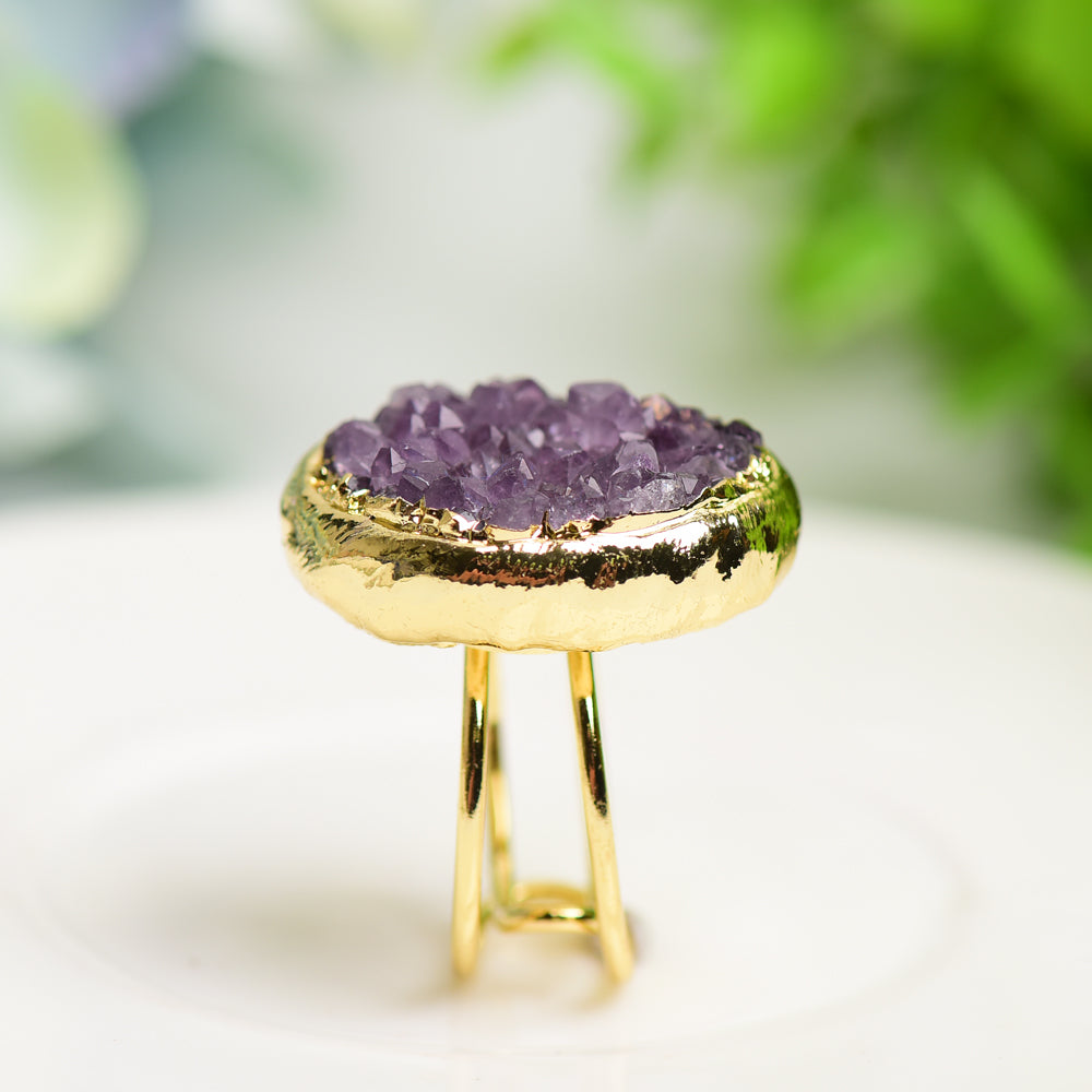 Amethyst Cluster Metal Ring Bulk WholesaleBest Crystal Wholesalers