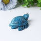 2.3" Blue Apatite Sea Turtle Crystal Carvings Best Crystal Wholesalers