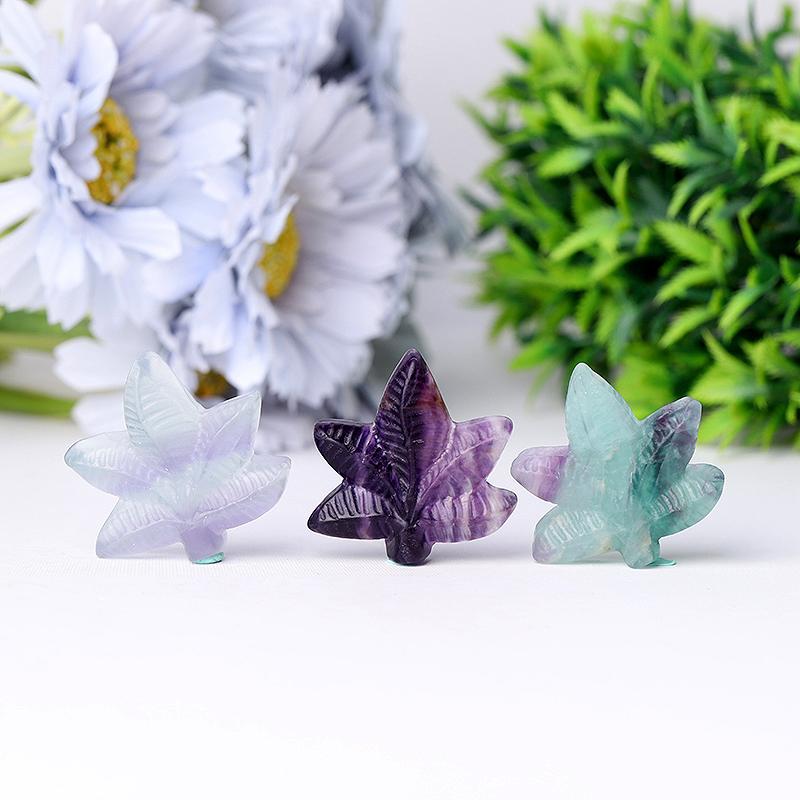 Fluorite Leaf Crystal Carvings Plants Bulk Best Crystal Wholesalers