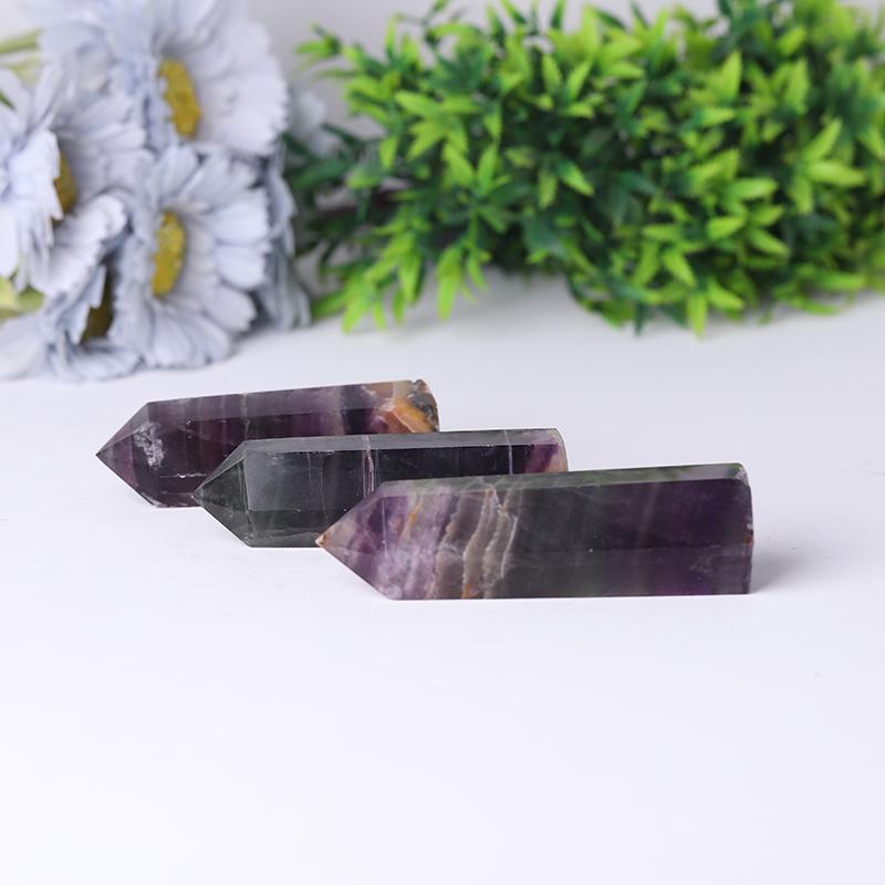 Wholesale Natural Rainbow Fluorite Towers Points Bulk for Decoration Best Crystal Wholesalers