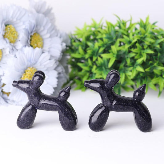 2.8" Balloon Dog Crystal Carvings Animal Bulk Best Crystal Wholesalers