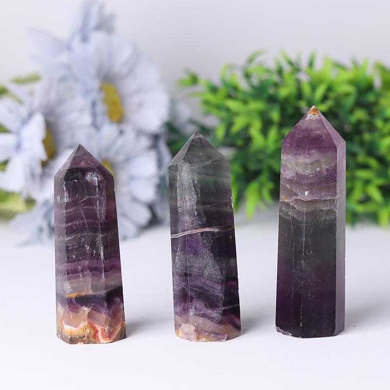 Wholesale Natural Rainbow Fluorite Towers Points Bulk for Decoration Best Crystal Wholesalers