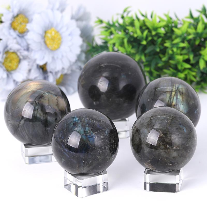 2.0"-4.0" Labradorite Sphere Best Crystal Wholesalers