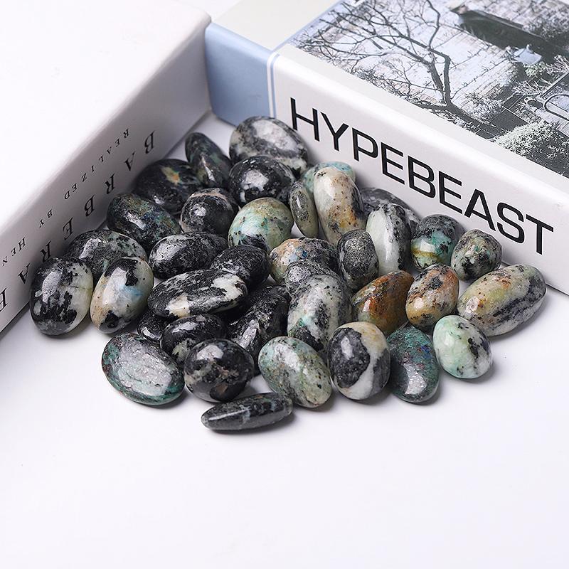 0.1kg 20mm-30mm Moss Agate bulk tumbled stone Best Crystal Wholesalers