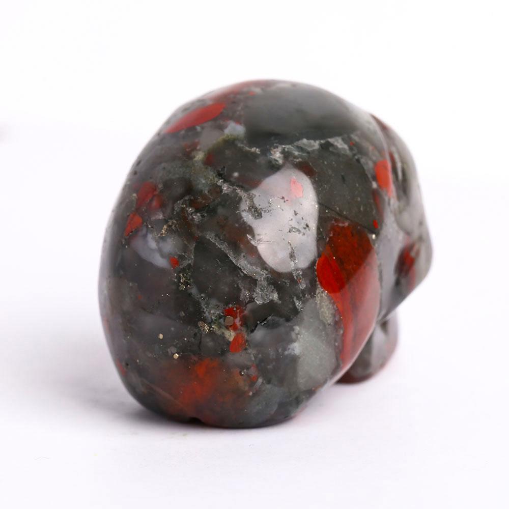 2" African Blood Stone Crystal Skull Carvings Best Crystal Wholesalers