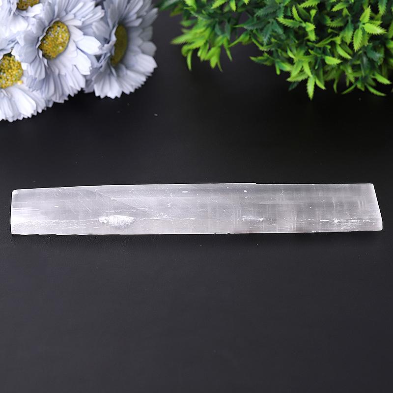 8" Selenite Wand with Laser Engraved Moon Pattern  Bulk Best Crystal Wholesalers