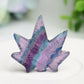 1.7" Mixed Crystal Maple Leaf Crystal Carving Bulk WholesaleBest Crystal Wholesalers