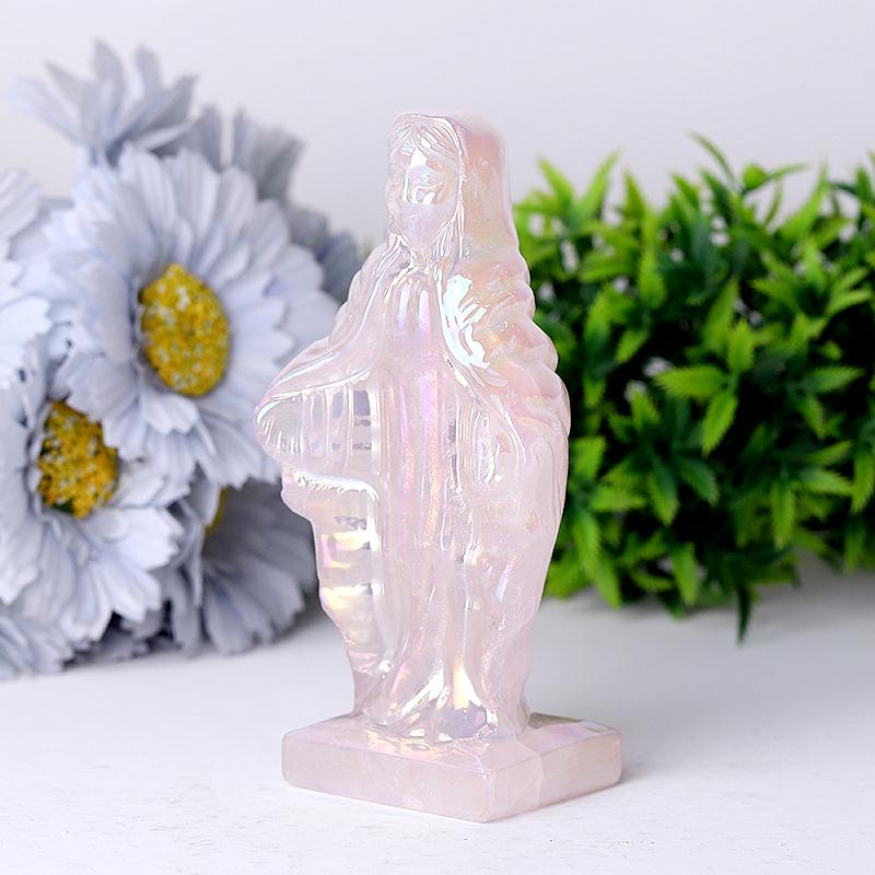 4.8" Aura Angel Sculpture Crystal Carvings Model Bulk Best Crystal Wholesalers