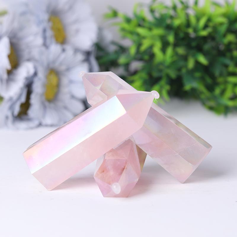 Angel Aura Rose Quartz Towers Points Bulk Best Crystal Wholesalers