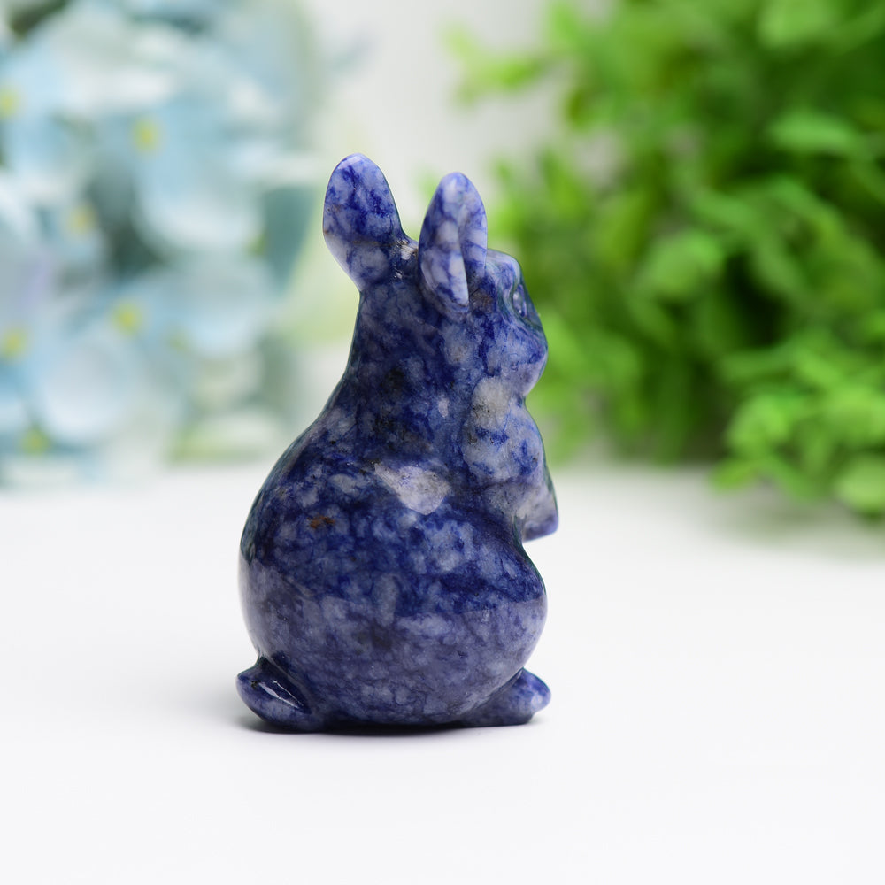 3.0" Sodalite Rabbit Animal Crystal Carving Bulk Best Crystal Wholesalers