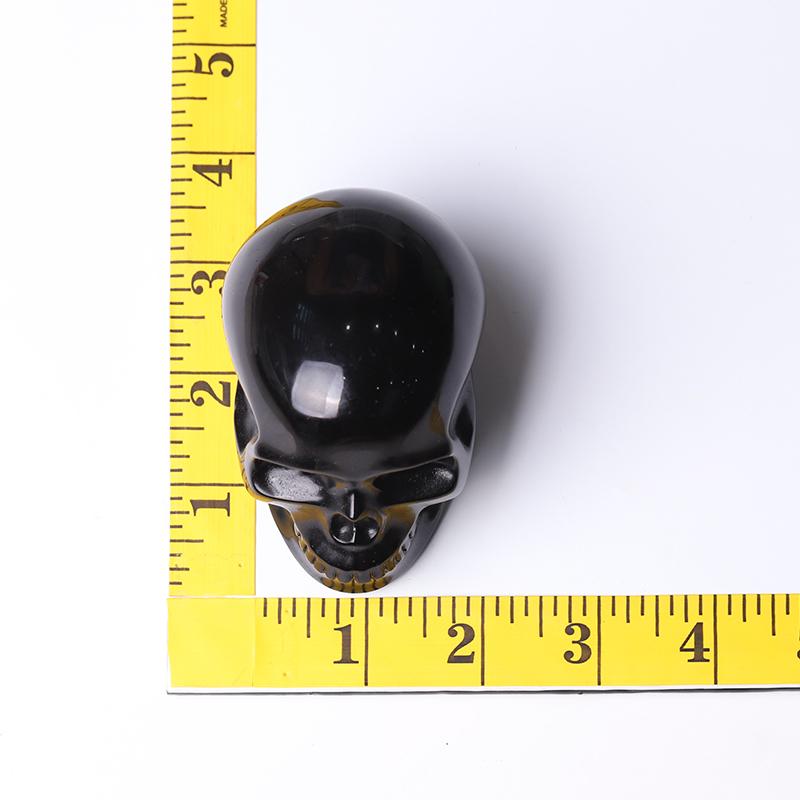 Black Obsidian Skull Crystal Carvings for Halloween Best Crystal Wholesalers