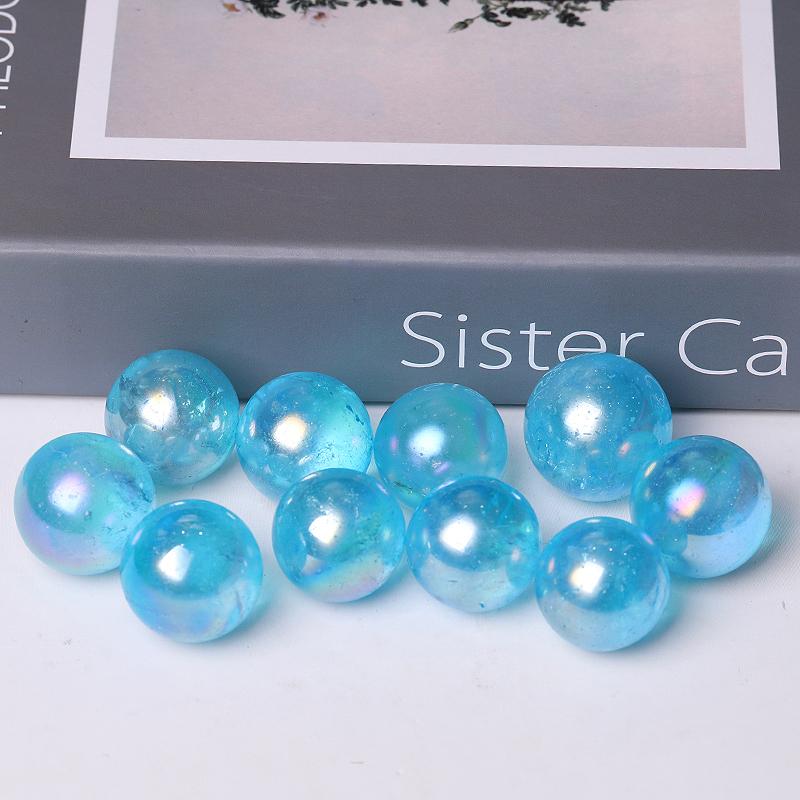 0.25kg Aura Blue Crystal Spheres Best Crystal Wholesalers