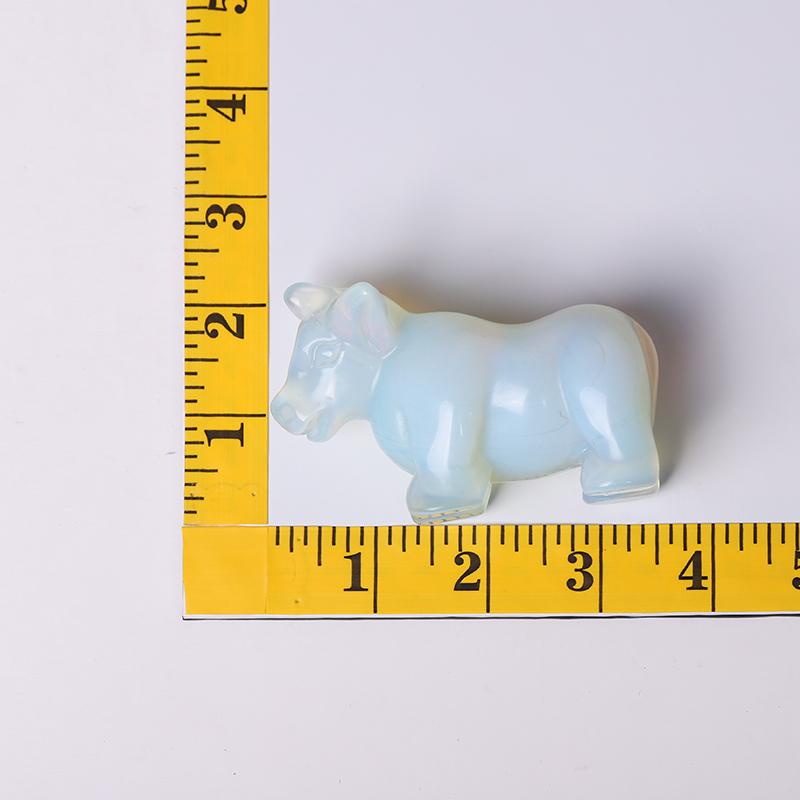 3.5" Opalite Cow Crystal Carving Animal Bulk Best Crystal Wholesalers