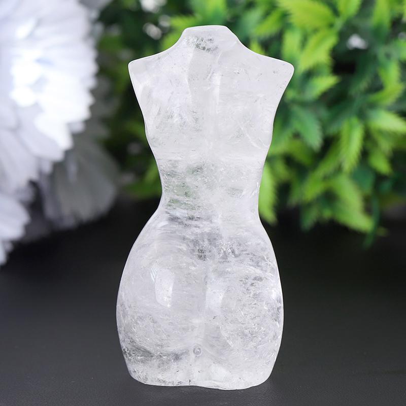 3" Clear Quartz Woman Man Model Body Crystal Carvings Best Crystal Wholesalers