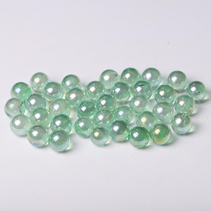 0.5-0.7'' High Quality Green Aura Crystal Spheres Crystal Balls for Healing Best Crystal Wholesalers