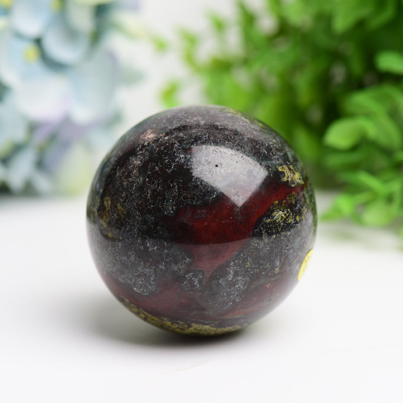 1.8"-2.0" Dragon Blood Stone Crystal Sphere Bulk Crystal wholesale suppliers