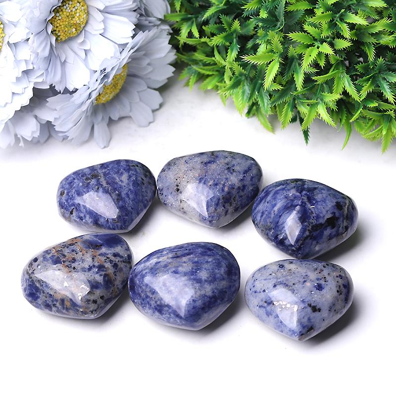 2" Sodalite Heart Crystal Carvings Best Crystal Wholesalers