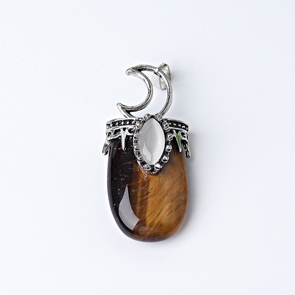 1.8" Crystal Pendant with Moon Decoration Best Crystal Wholesalers