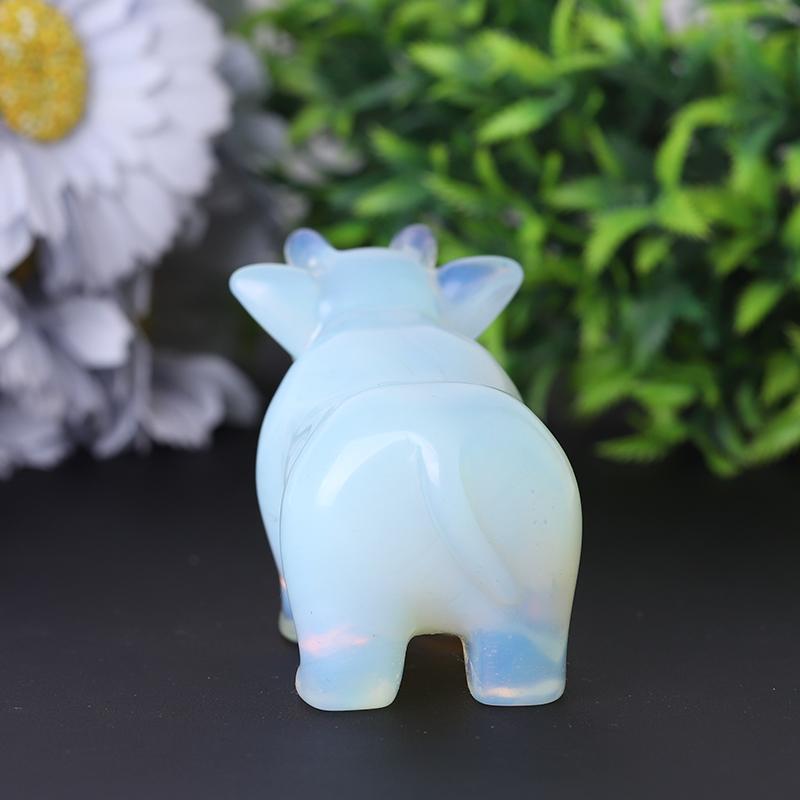 3.5" Opalite Cow Crystal Carving Animal Bulk Best Crystal Wholesalers