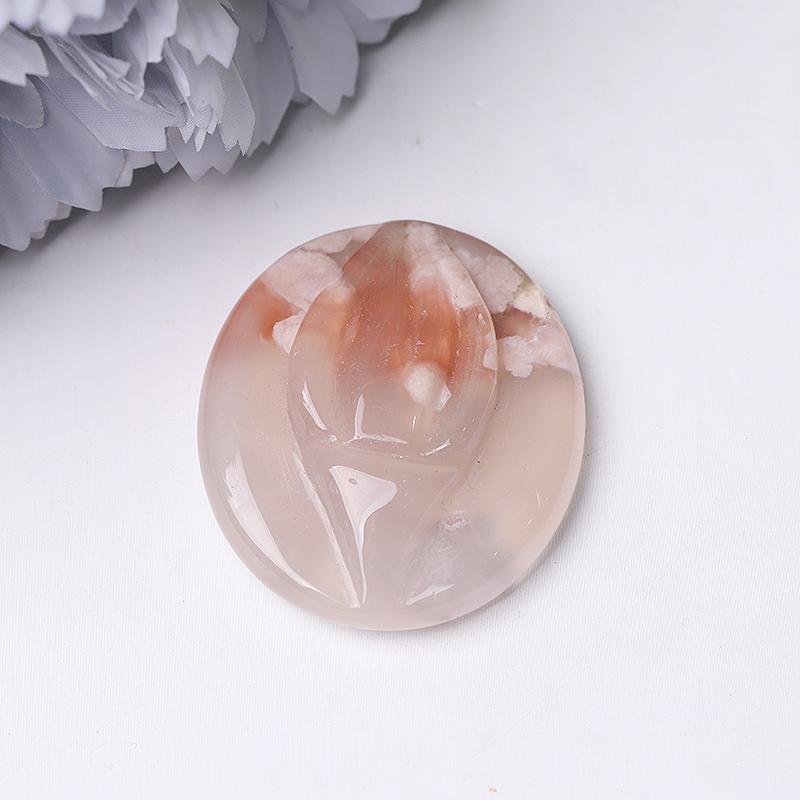 1.5" Flower Agate Crystal Carvings Best Crystal Wholesalers