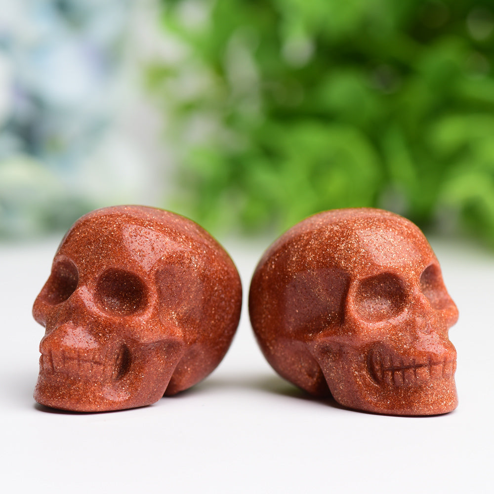 2.0" Golden Sandstone Skull Crystal Carving Bulk Best Crystal Wholesalers